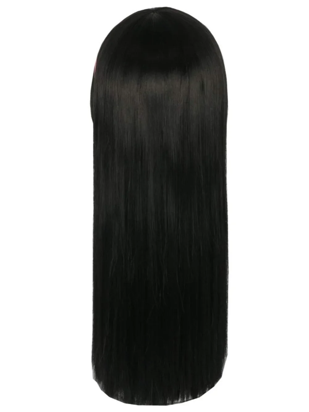Women's Black Straight Short Cosplay Halloween Costume Wig With Necklace Earring